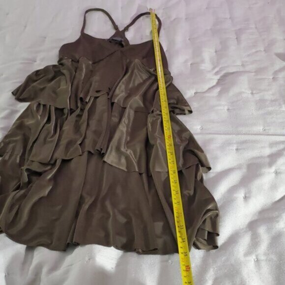 Armani Vintage Satin Cascade Flowy Boho Dress- XS- NWOT - Picture 14 of 16